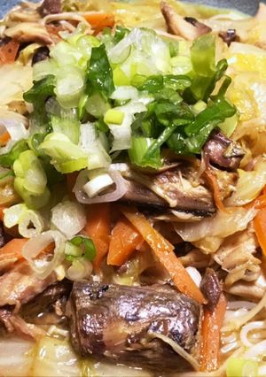 超簡単♡たっぷり白菜とサバ缶カレー素麺-レシピのメイン写真