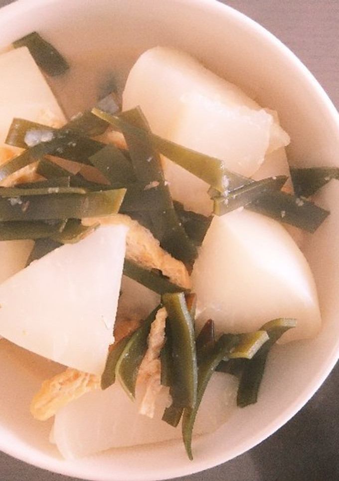 かぶと、こんぶとあげの煮物-レシピのメイン写真