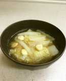 打ち豆の味噌汁（福井の郷土料理）
