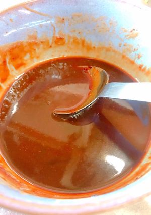 レンチンで！矢場とん風♪味噌カツソース-レシピのメイン写真