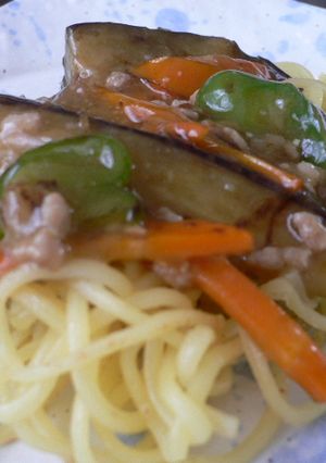 ピリ辛　☆ナスのあんかけ焼きそば☆-レシピのメイン写真