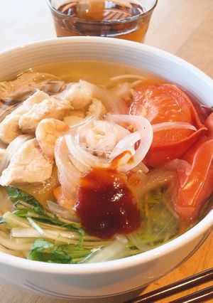 身体温まる！ベトナムフォー風うどん-レシピのメイン写真
