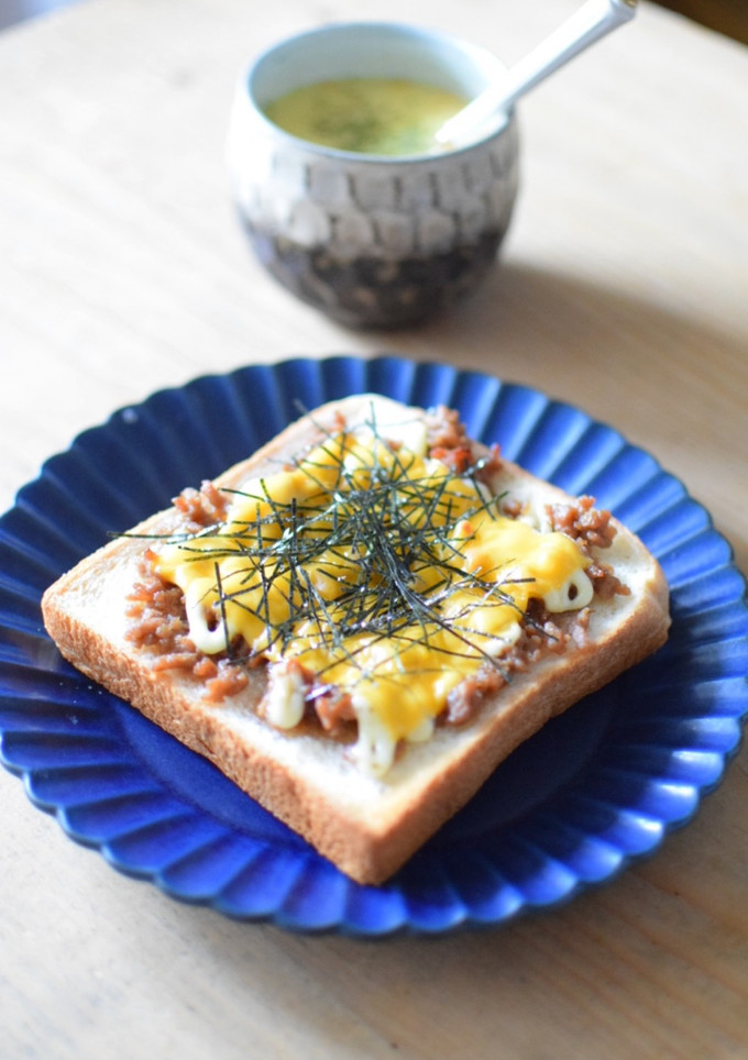 そぼろマヨの新感覚トースト♪-レシピのメイン写真