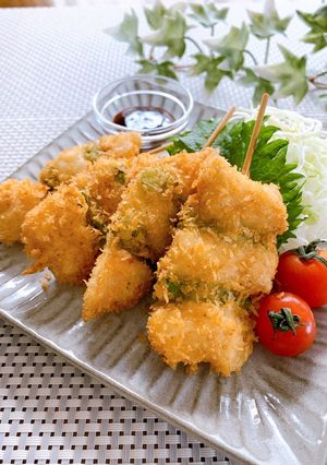鶏胸肉とアスパラの簡単★サクサク串揚げ-レシピのメイン写真