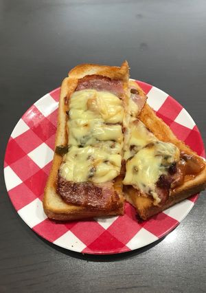 ピリッとあと引くタコチーズトースト-レシピのメイン写真