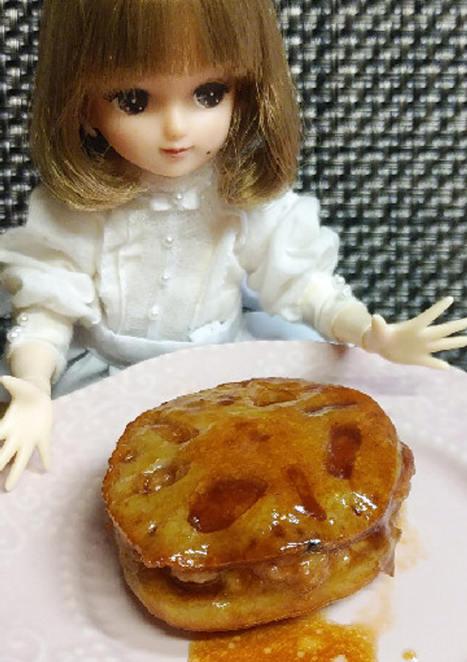 リカちゃん♡れんこんのはさみ焼きꕤ*.ﾟ-レシピのメイン写真
