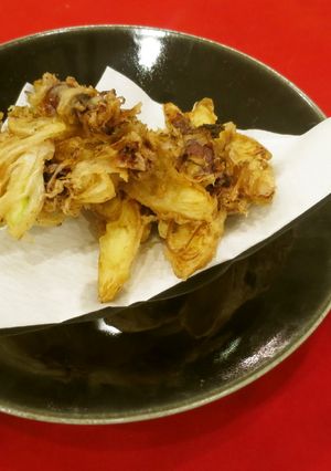 ホタルイカと岩津ネギのかき揚げ-レシピのメイン写真
