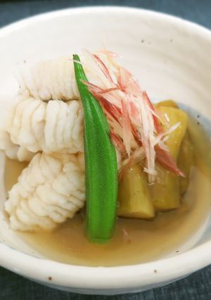 ハモと焼きナスの冷やし鉢-レシピのメイン写真