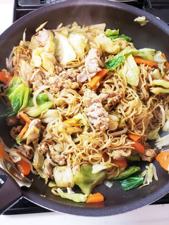 油、水使わない!冷めても美味しい焼きそば-レシピのメイン写真
