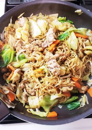 油、水使わない!冷めても美味しい焼きそば-レシピのメイン写真