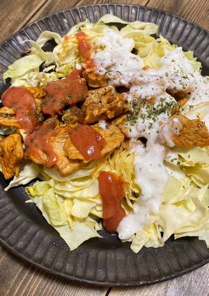 簡単本格★ヘルシーなチキンケバブサラダ-レシピのメイン写真