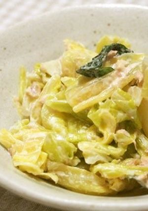 キャベツ・ツナ・大葉のからマヨ和え♪-レシピのメイン写真