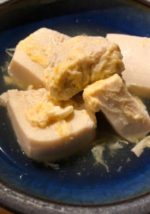 自家製凍み豆腐(高野豆腐)の卵とじ-レシピのメイン写真