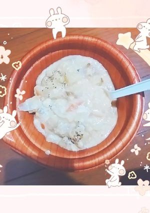 マクロビ☆炊飯器餅シチュー【出稼ぎメシ】-レシピのメイン写真