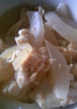 豆腐とお揚げと玉ねぎの煮びたし-レシピのメイン写真
