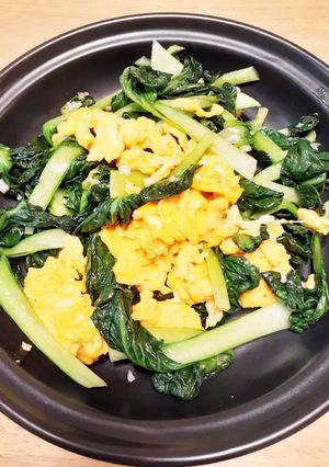 タアツァイと玉子の炒め物-レシピのメイン写真