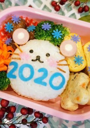 簡単！ ねずみちゃん 弁当 干支 新年-レシピのメイン写真
