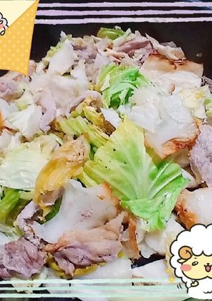 【出稼ぎメシ】キャベツと豚バラの蒸し煮-レシピのメイン写真