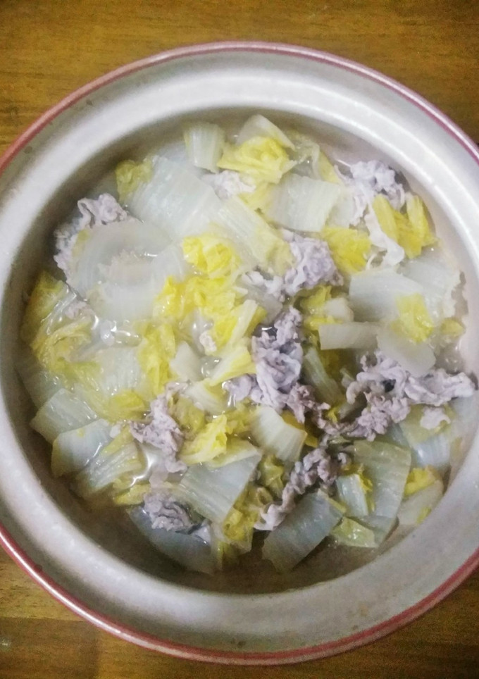 梨湖の超簡単!豚こま白菜鍋-レシピのメイン写真