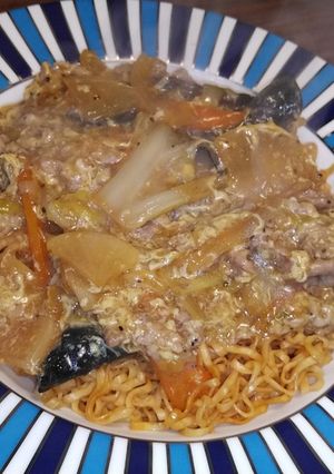 黒胡椒香る 豚と木耳の卵あんかけチキラー-レシピのメイン写真