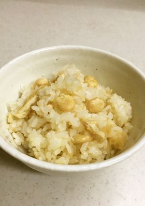 大豆の打ち豆ごはん(福井の郷土料理)-レシピのメイン写真