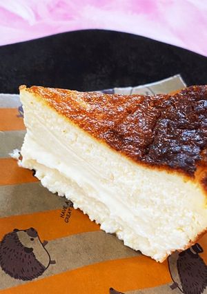 バスク風チーズケーキ☆しっとりトロトロ♪-レシピのメイン写真