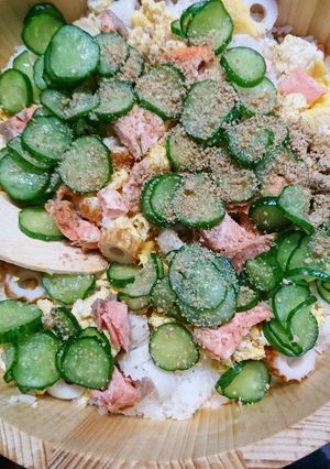 簡単に！鮭の混ぜご飯(^○^)-レシピのメイン写真