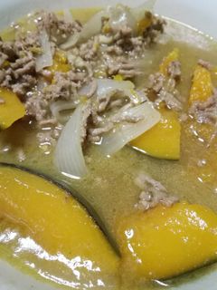 かぼちゃと合挽き肉の簡単煮物-レシピのメイン写真