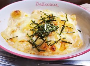 パスタソースで☆明太もちチーズ焼-レシピのメイン写真