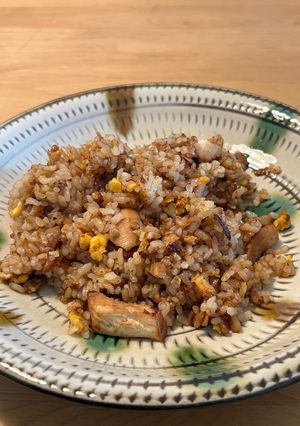 麹漬けの鶏胸肉とれんこん、納豆入り炒飯-レシピのメイン写真