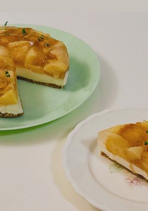 桃のヨーグルトムースケーキ-レシピのメイン写真