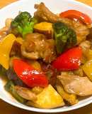 鶏肉とさつまいもの中華風甘酢炒め