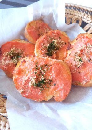 わさび入りバターと明太子のトースト-レシピのメイン写真