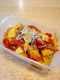 簡単☆パプリカのじゃこ炒め☆お弁当☆副菜-レシピのメイン写真
