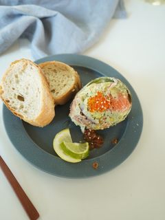 ごまアボカドとサーモンのタルタル-レシピのメイン写真