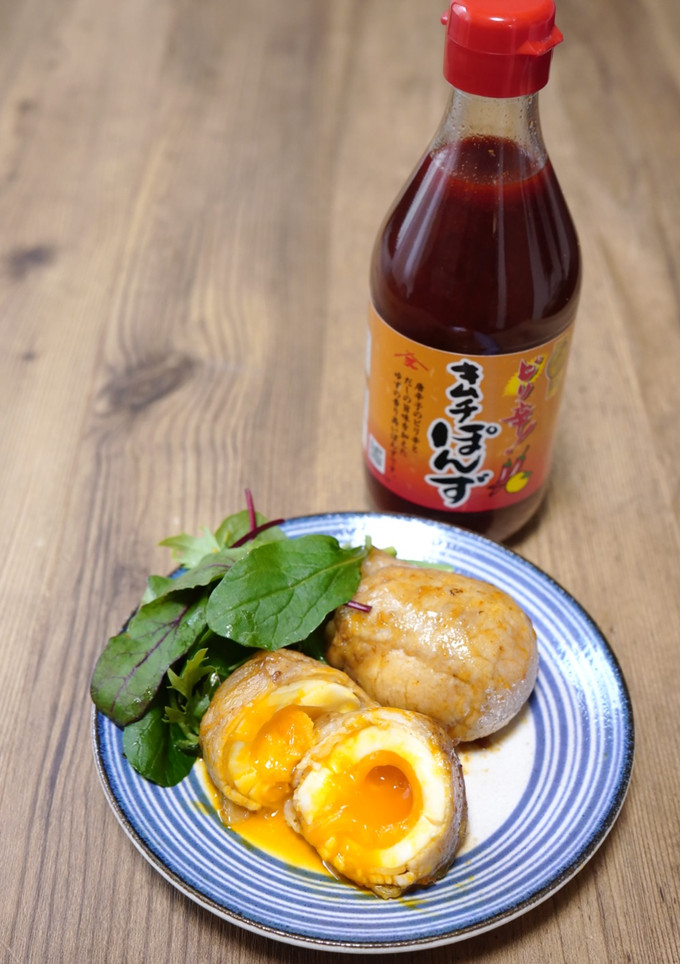 半熟卵の肉巻き-レシピのメイン写真