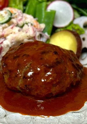 ハンバーグ🍴　スタンダード-レシピのメイン写真