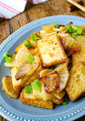 箸が止まらん♡厚揚げと焼き大根の甘辛生姜炒め-レシピのメイン写真