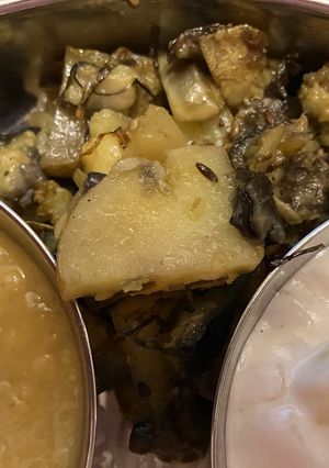 アルベイガン(じゃがいもと茄子のサブジ)🥔🍆🇮🇳-レシピのメイン写真