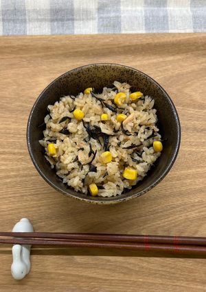 ツナとコーンの炊き込みご飯-レシピのメイン写真