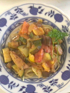 ラタトゥーユ風野菜にこみパスタ-レシピのメイン写真