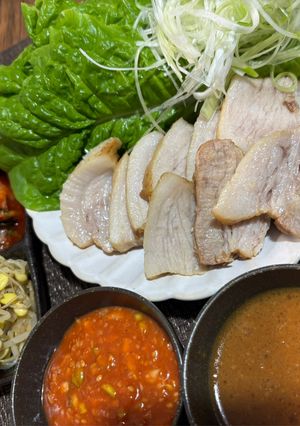 電子圧力鍋で簡単♪我が家のポッサム🐷-レシピのメイン写真