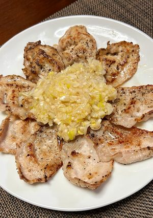 豚肉のネギ塩カボスソース-レシピのメイン写真