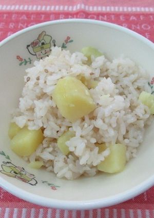 【学校給食】さつまいもごはん-レシピのメイン写真
