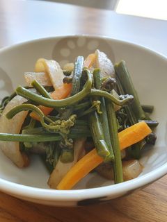 蕨の甘辛炒め煮-レシピのメイン写真