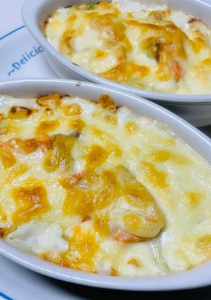 私の ほうれん草のペンネグラタン-レシピのメイン写真