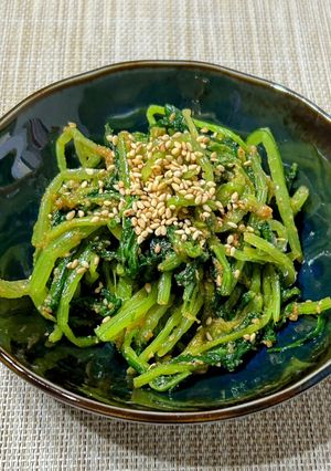 四毒抜き 青菜の胡麻和え-レシピのメイン写真