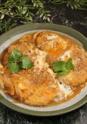 簡単!揚げない焼かないとんかつ丼 -レシピのメイン写真