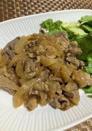 豚肉と玉ねぎのわさび炒め-レシピのメイン写真