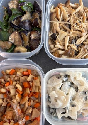 簡単‼️作り置き（煮物、ソテー、サラダ-レシピのメイン写真